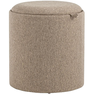 Пуф-столик с ящиком рогожка бежевый Bianca высота 44 см