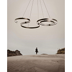 Люстра подвесная светодиодная в виде волнообразной ленты Ribbon Vortex варинант исполнения - 14 | Loft Concept в Ижевске