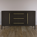 Буфет Primo с тремя ящиками и двумя фасадами Темный орех варинант исполнения - 1 | Loft Concept в Ижевске