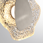 Бра с рельефным волнообразным стеклянным плафоном и вставкой из мрамора Liquid Stone варинант исполнения - 10 | Loft Concept в Ижевске