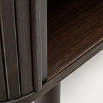 Буфет тёмно-коричневого цвета из ясеневого шпона с 2-мя раздвижными дверями Toinette варинант исполнения - 4 | Loft Concept в Ижевске