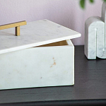 Шкатулка из белого мрамора Save Time варинант исполнения - 5 | Loft Concept в Ижевске