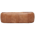 Трехместный диван с кожаной обивкой коричневый Coste Leather Sofa варинант исполнения - 3 | Loft Concept в Ижевске