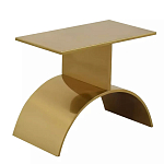 Дизайнерский журнальный стол золотой на полукруглом основании Wecaben варинант исполнения - 1 | Loft Concept в Ижевске