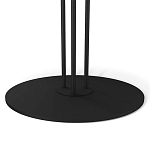 Стол журнальный круглый с бежевой столешницей из стекла Beige Marble варинант исполнения - 4 | Loft Concept в Ижевске