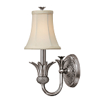 Бра с бежевым тканевым абажуром и декоративной чашей Hinkley варинант исполнения - 5 | Loft Concept в Ижевске