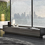 Дизайнерский комод серый с глянцевым фасадом Darren варинант исполнения - 2 | Loft Concept в Ижевске