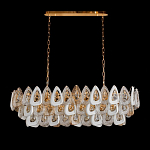 Люстра овальная с многослойными белыми и прозрачными подвесками Character Chandelier варинант исполнения - 3 | Loft Concept в Ижевске