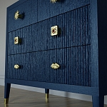 Бельевой Комод с 4 ящиками Elsa Dreams Blue варинант исполнения - 4 | Loft Concept в Ижевске