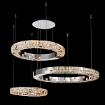 Люстра из 3-х колец с мозаичным хрустальным оформлением Sparks of Crystal варинант исполнения - 3 | Loft Concept в Ижевске