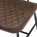 Стул с темно-коричневой обивкой из экокожи Benderson варинант исполнения - 7 | Loft Concept в Ижевске