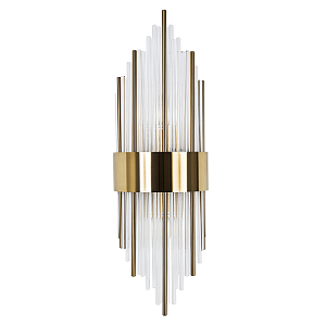 Бра Flutes с Латунным металлом