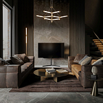 Люстра с геометрической конструкцией из вытянутых цилиндрических плафонов Hex Scaffold  варинант исполнения - 13 | Loft Concept в Ижевске