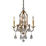 Люстра с 4-мя лампами и стеклянными подвесками в классическом стиле Feiss варинант исполнения - 1 | Loft Concept в Ижевске