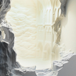 Встраиваемый в стену гипсовый светильник под покраску с эффектом разрушенной стены Antiquity Athena варинант исполнения - 7 | Loft Concept в Ижевске