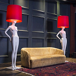 Лампа MANNEQUIN LAMP с абажуром созерцание силуэта варинант исполнения - 2 | Loft Concept в Ижевске