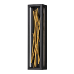 Бра в прямоугольной черной рамке с декором в виде ветвей в золотой отделке Hinkley варинант исполнения - 1 | Loft Concept в Ижевске