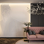 Барельеф AUDREY HEPBURN варинант исполнения - 1 | Loft Concept в Ижевске