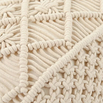 Чехол на подушку с макраме бежевого цвета Macrame варинант исполнения - 2 | Loft Concept в Ижевске