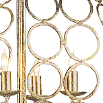 Люстра в форме шара с рядами из колец Million Rings варинант исполнения - 1 | Loft Concept в Ижевске