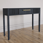 Элегантная Консоль Primo с выдвижным ящиком Черный дуб варинант исполнения - 2 | Loft Concept в Ижевске