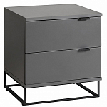 Тумба прикроватная цвета графит с ящиками Strict Lines варинант исполнения - 1 | Loft Concept в Ижевске