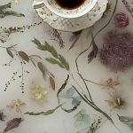 Круглый журнальный столик со столешницей из эпоксидной смолы Epoxy Resin Flowers Coffee Table варинант исполнения - 11 | Loft Concept в Ижевске