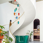 Каскадная люстра с цветными плафонами Soar Colorful Cascade Chandelier варинант исполнения - 2 | Loft Concept в Ижевске