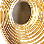 Бра с рельефным круглым плафоном янтарного цвета Savio Glass Disc Light варинант исполнения - 4 | Loft Concept в Ижевске