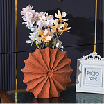 Ваза керамическая в виде круглой терракотовой морской раковины Galapagos варинант исполнения - 3 | Loft Concept в Ижевске