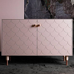 Дизайнерский комод розовый с фактурным фасадом Tiles варинант исполнения - 1 | Loft Concept в Ижевске