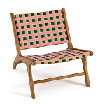 Кресло низкое из массива тика Barbados варинант исполнения - 2 | Loft Concept в Ижевске