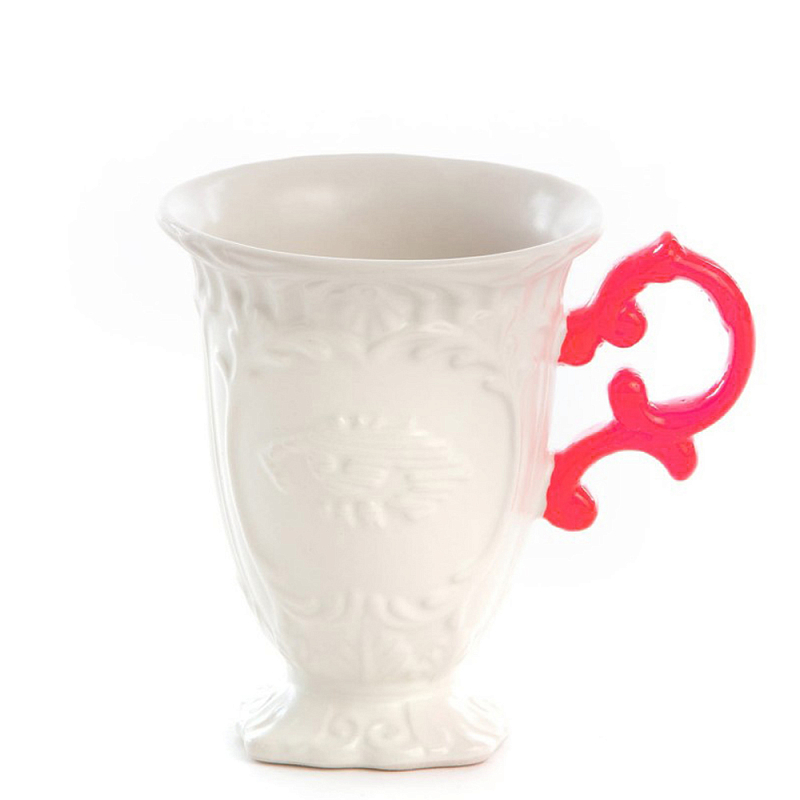 Кружка Seletti I-Mug Fuchsia Белый Фуксия в Ижевске | Loft Concept 