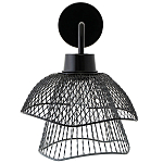 Бра с сетчатым металлическим абажуром Black Mesh Lampshade варинант исполнения - 2 | Loft Concept в Ижевске