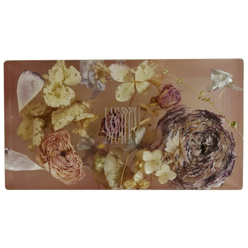 Шкатулка из эпоксидной смолы с цветами розовая Epoxy Resin Rectangular Box Pink Мульти Розовый в Ижевске | Loft Concept 