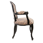 Полукресло с мягкой обивкой из льна на 4-х ножках из массива березы Gladys Armchair варинант исполнения - 1 | Loft Concept в Ижевске