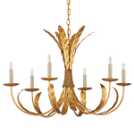 Люстра золотая с декором в виде перьев Bunch of Feathers варинант исполнения - 3 | Loft Concept в Ижевске