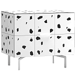 Тумба белая с рисунком Grande Graphspots варинант исполнения - 1 | Loft Concept в Ижевске