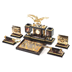 Настольный письменный набор из яшмы и долерита с декором Двуглавый орел Manager Organizer варинант исполнения - 2 | Loft Concept в Ижевске
