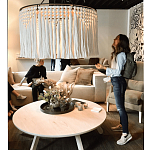 Люстра белая плетеная с кисточками Boho Tassel Chandelier варинант исполнения - 2 | Loft Concept в Ижевске