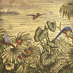 Обои ручная роспись Le Brésil Amarelo Deep Rich Gold варинант исполнения - 3 | Loft Concept в Ижевске