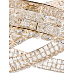 Люстра на 2 кольца с текстурной огранкой Reflection of Reality варинант исполнения - 4 | Loft Concept в Ижевске