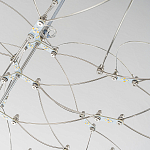 Люстра подвесная с тонкой металлической конструкцией цвета хром Quasar варинант исполнения - 4 | Loft Concept в Ижевске