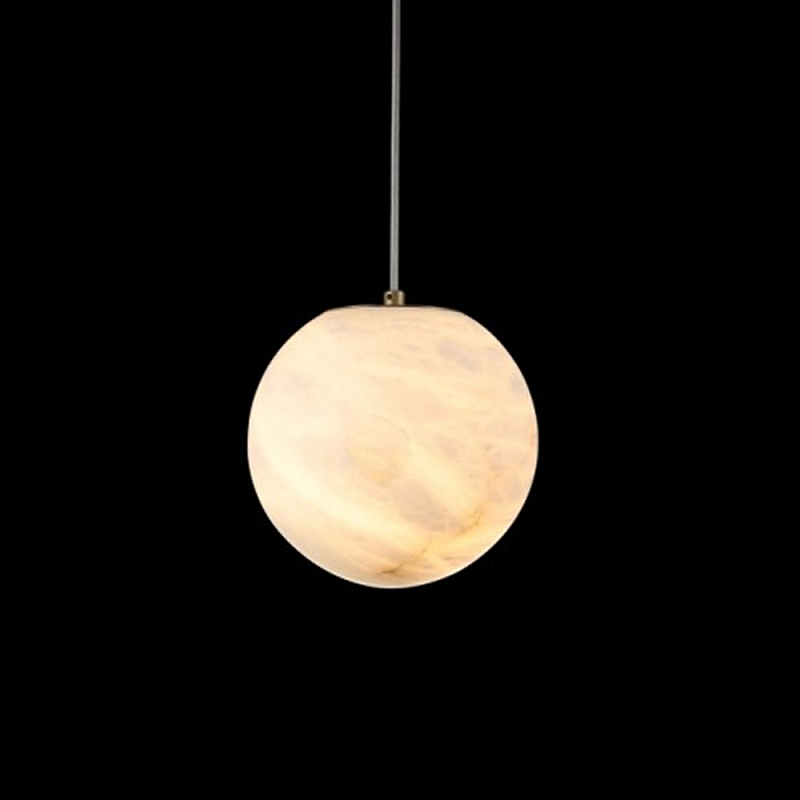 Люстра подвесная с сферическими плафономи из натурального камня Glowing Spheres Латунь Белый Люстра подвесная с сферическими плафономи из натурального камня Glowing Spheres Латунь Белый в Ижевске | Loft Concept