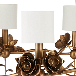 Люстра с каркасом в виде цветков розы и тканевыми абажурами Flowers and Fox Roses варинант исполнения - 2 | Loft Concept в Ижевске