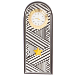 Часы подарочные настольные в виде погона Генерала из натурального камня Змеевик Silver Military Clock варинант исполнения - 4 | Loft Concept в Ижевске