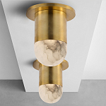 Потолочный светильник светодиодный с плафоном из натурального камня Purgatory варинант исполнения - 3 | Loft Concept в Ижевске