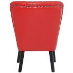 Кресло с обивкой из эко-кожи Harper Armchair Red варинант исполнения - 4 | Loft Concept в Ижевске