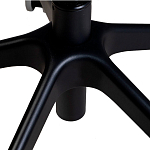 Стул с мягкой синей обивкой из велюра и подъемно-поворотным механизмом на черных колесиках Harper Blue варинант исполнения - 6 | Loft Concept в Ижевске