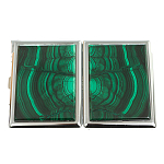 Портсигар на 10 сигарет с газовой зажигалкой из натурального камня Малахит Stone Cigarettes Cases варинант исполнения - 4 | Loft Concept в Ижевске